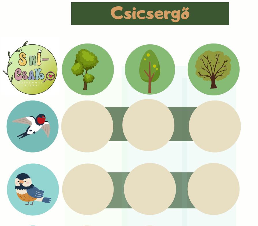 Csicsergő – letölthető fejlesztő játék
